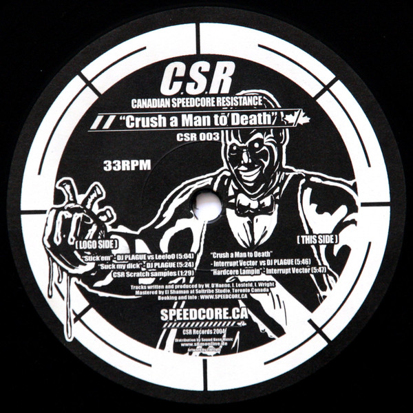 Crush A Man To Death front label