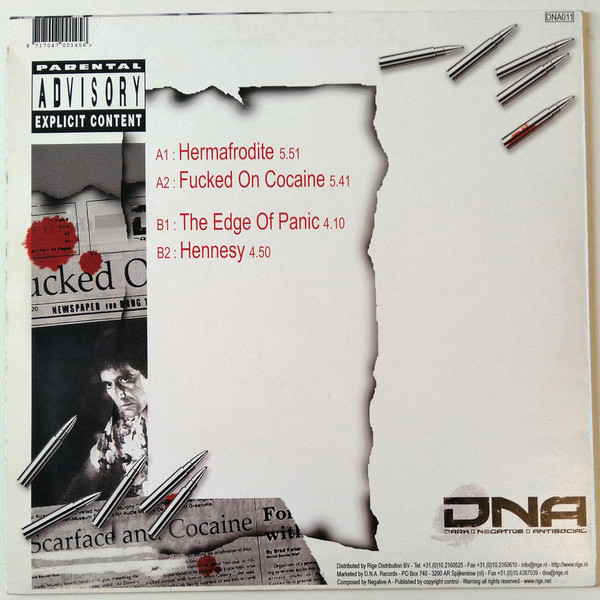 Fucked On Cocaine back cover