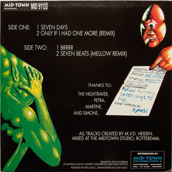 Seven Days back cover