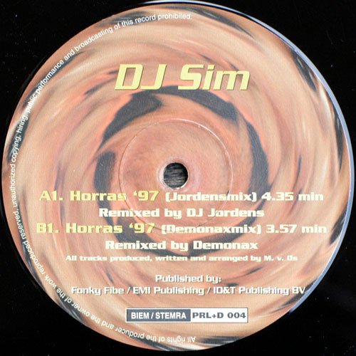 Horras '97 front label