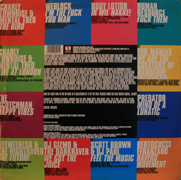 Hardcore Terror - Volume One - The Dutch Masters back cover