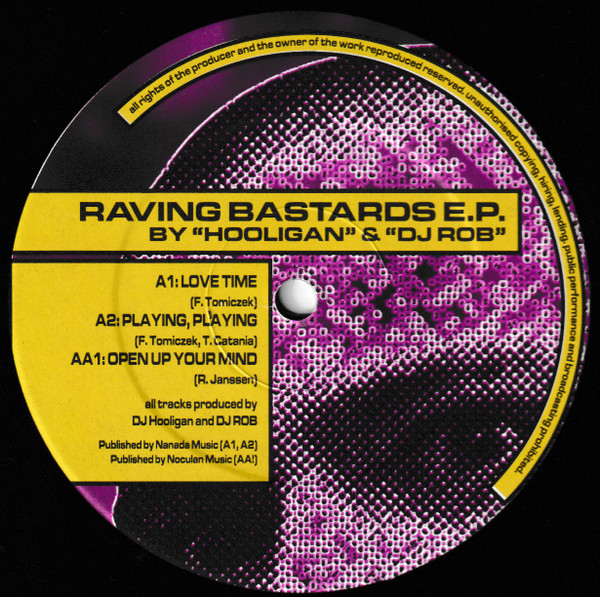 Raving Bastards E.P. back cover