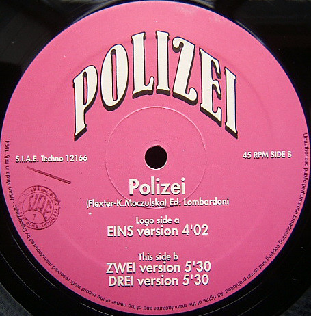 Dutch E.P. front label