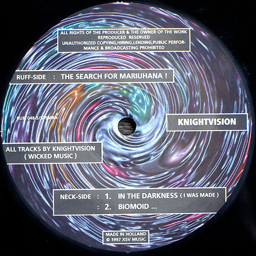 The Search For Mariuhana ! back label