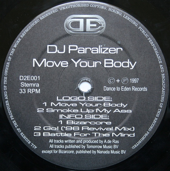 Move Your Body back label