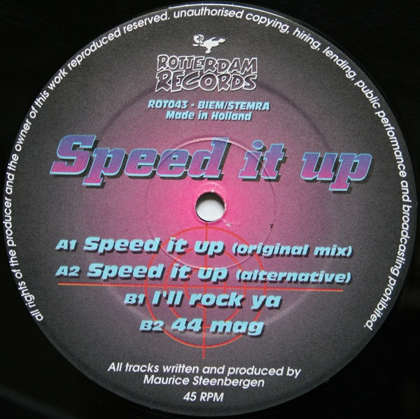 Speed It Up back label
