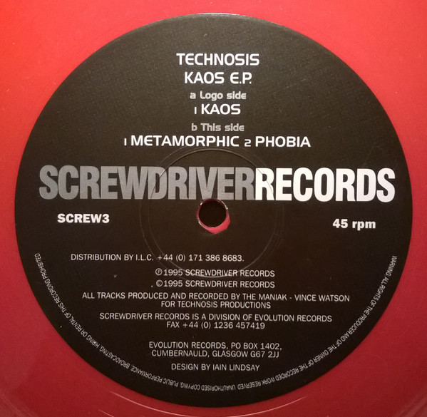 Kaos E.P. back cover