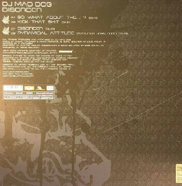 Disorder back cover