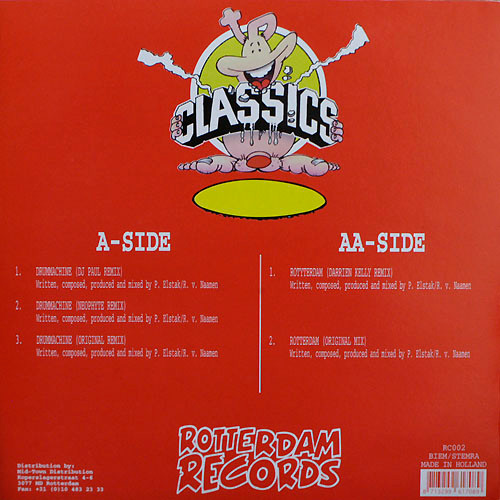 Drummachine Remixes back cover