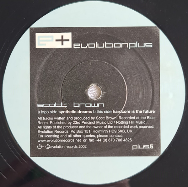 Synthetic Dreams / Hardcore Is The Future back cover