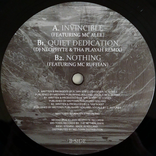 Invincible back label