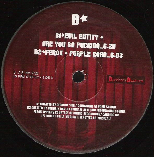 Dirty Bastards  # 2 front label