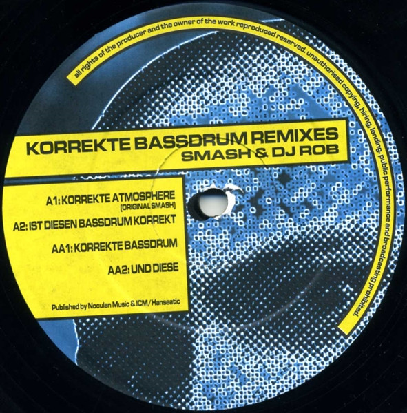 Korrekte Bassdrum (Remixes) front label
