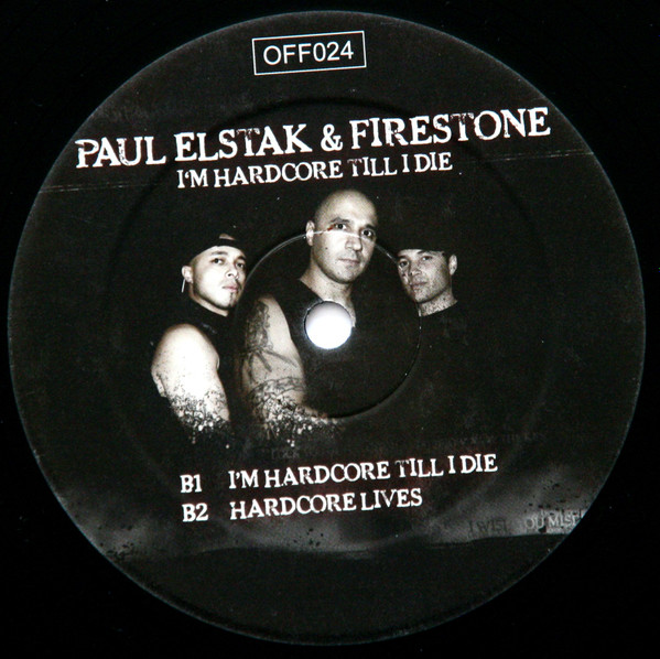 I'm Hardcore Till I Die back label