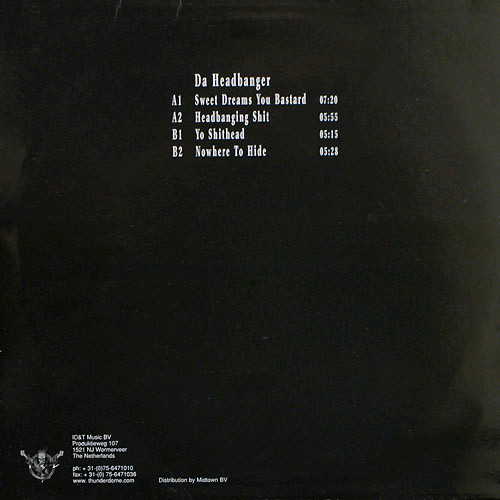 The Headbanger EP back cover