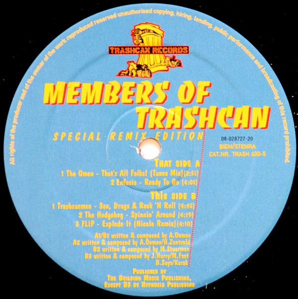 Members Of Trashcan (Special Remix Edition 3) back cover