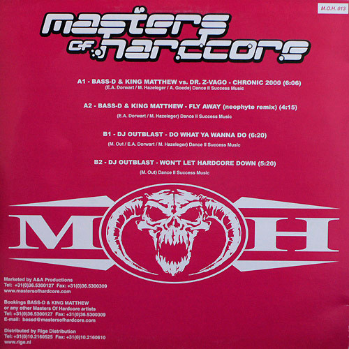 DJ Outblast - Dr Z-Vago* - Masters Of Hardcore back cover