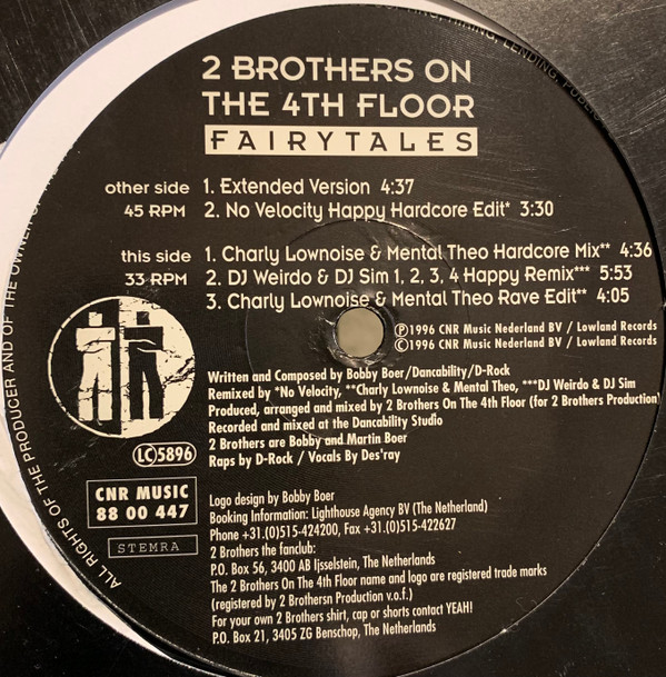Fairytales front label
