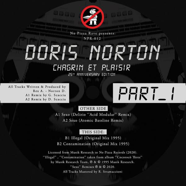 Chagrin Et Plaisir / 25th Anniversary Edition (Part_1) back label