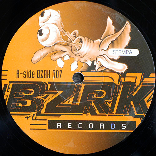 BZRK E.P. back label
