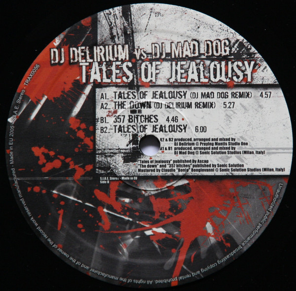 Tales Of Jealousy front label