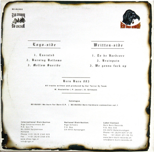 To Be Or Not To Be E.P. back cover