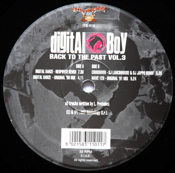 Back To The Past Vol.3 front label