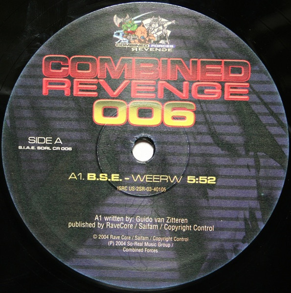 Combined Revenge 006 front label