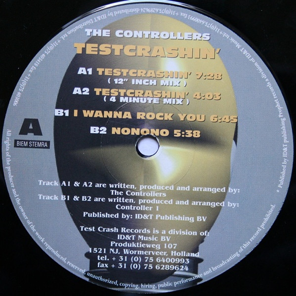 Testcrashin' front label