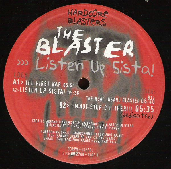 Listen Up Sista! front label