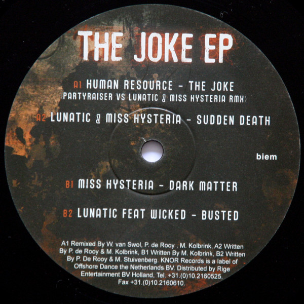 The Joke EP front label