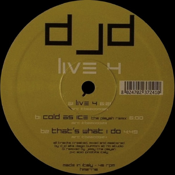 Live 4 front label