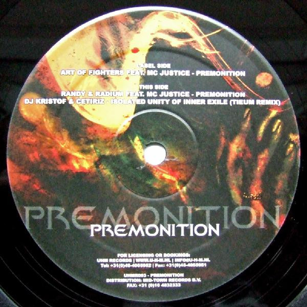 Raving Nightmare - Premonition front label