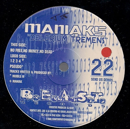 Delerium Tremens front label