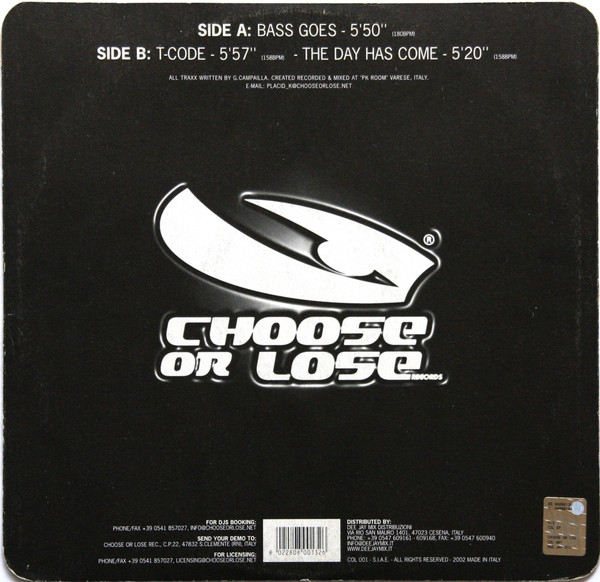 C.O.L. E.P. back cover