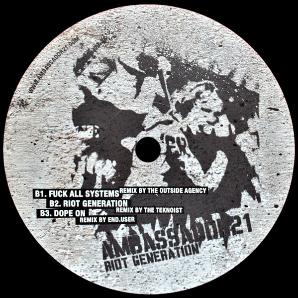 Riot Generation front label