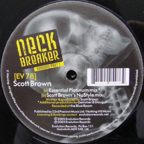 Neck Breaker (Remixes Part 1) front cover