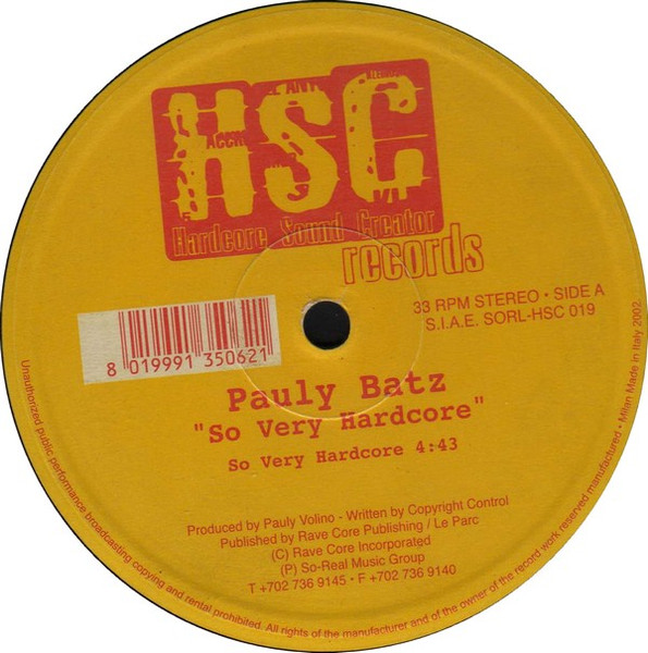 So Very Hardcore back cover