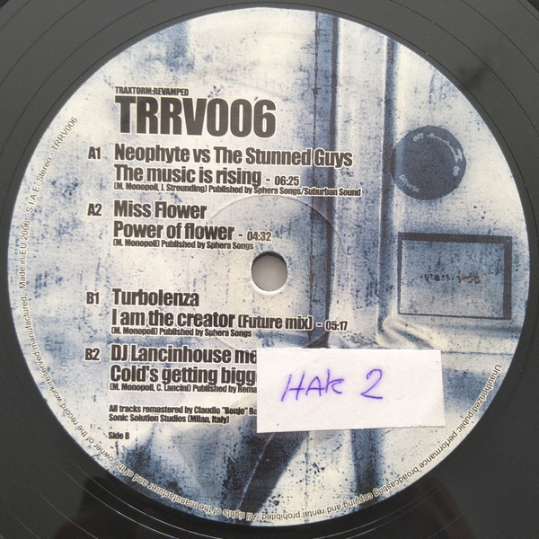 Traxtorm Revamped 006 back label
