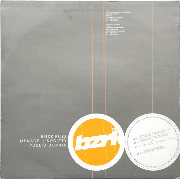 Bzrk Anniversary Trilogy Part. 1 back cover