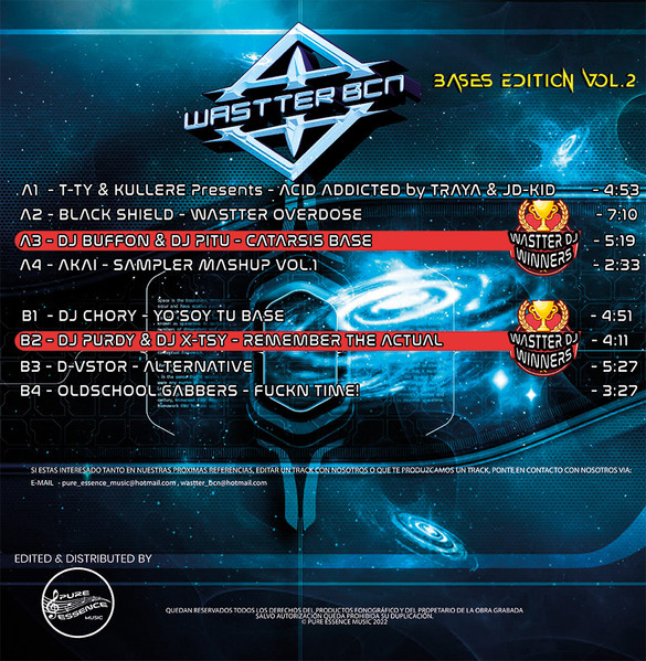 Wastter BCN EP Vol.8 - Bases Edition Vol.2 back cover