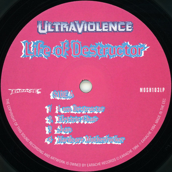 Life Of Destructor front label