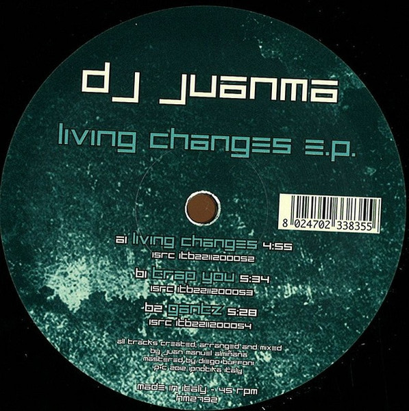 Living Changes E.P. back cover