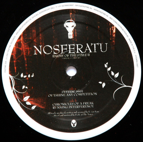 Enemy Of The State II - A Mind Less Ordinary back label