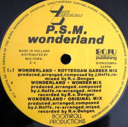 Wonderland front label