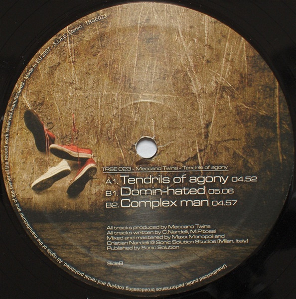 Tendrils Of Agony front label