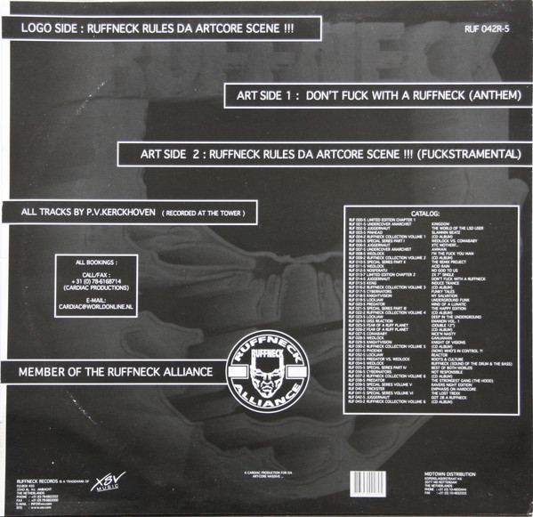 Ruffneck Rules Da Artcore Scene !!! back cover