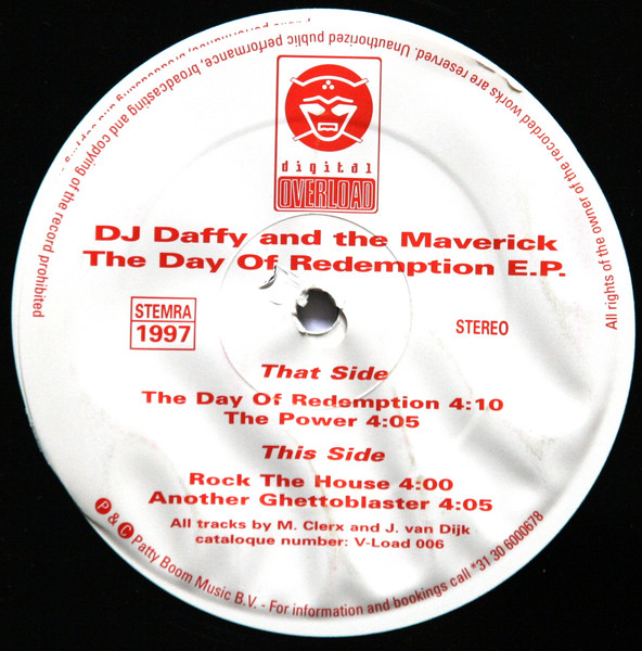 The Day Of Redemption E.P. front label