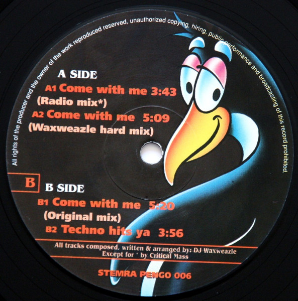 Come With Me front label