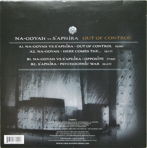 Out Of Control back cover